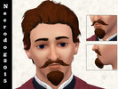 Sims 3 — Handlebar goatee 3d beard by necrodog2015 — For teen, young adult, adult and elder sims Base game compatible As
