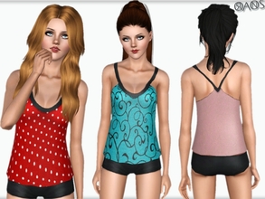 Sims 3 — Claire Sleveless Top by OranosTR — New Clothing 2 Recorable Part. Custom mesh by me.