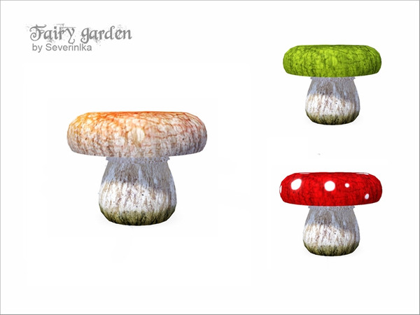 Sims 3 — Mushroom Chair by Severinka_ — Dining chair in the form of a mushroom garden decoration. Design your lot in