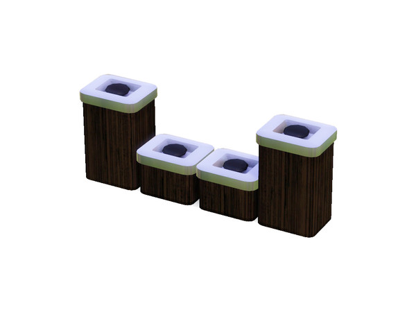 Sims 3 — Pierre's Grandma's Canisters by Rennara — miscellaneous decor - canisters.