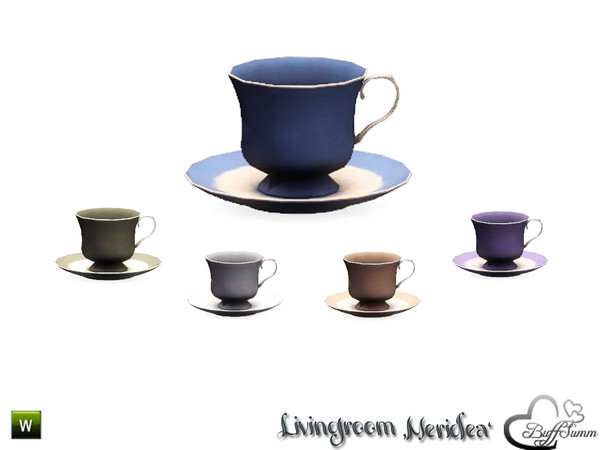 Sims 3 — Livingroom 'Meridea' Teacup by BuffSumm — Part of the *Livingroom 'Meridea'* Created by BuffSumm @ TSR