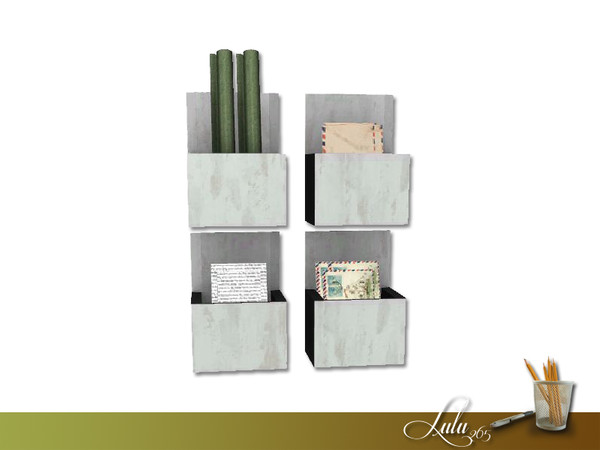 Sims 3 — Carlton Home Office Wall Decor boxes by Lulu265 — Part of the Carlton Office Set Made by Lulu265 for TSR