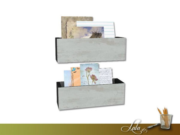 Sims 3 — Carlton Home Office Wall Boxes by Lulu265 — Part of the Carlton Office Set Made by Lulu265 for TSR