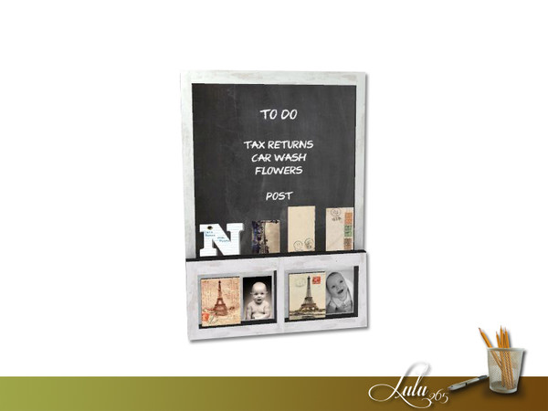 Sims 3 — Carlton Home Office Chalk Board by Lulu265 — Part of the Carlton Office Set Made by Lulu265 for TSR