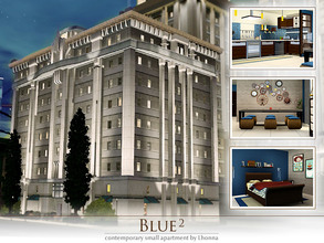 Sims 3 — Blue2 by Lhonna — Blue 2 is small but very playable apartment for single Sim or a couple. The design is