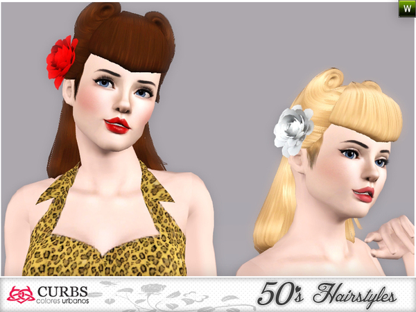 The Sims Resource Curbs 50s Hairstyles01v2