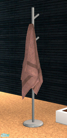 Sims 2 — Lumeo Bathroom - Wardrobe by Murano — Wardrobe with a purple towel.