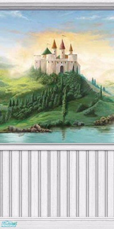 Sims 2 — MCW Castle Wall Mural - 001 by mistresscris — Created by MistressCris.