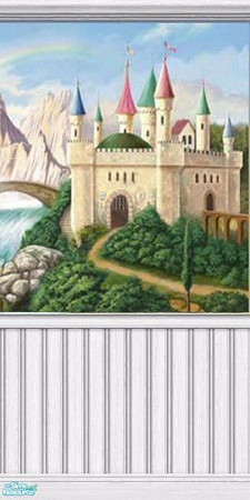 Sims 2 — MCW Castle Wall Mural - 003 by mistresscris — Created by MistressCris.