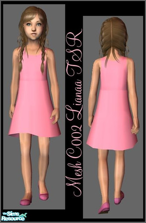 Sims 2 — Clothing Mesh for girls C002 by Lianaa by Lianaa — Clothing Mesh for girls C002 by Lianaa
