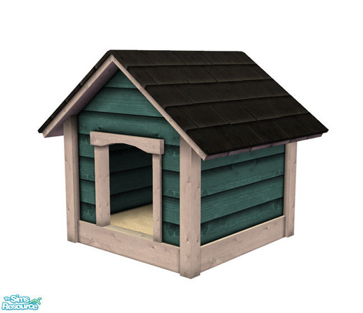 Sims 2 — Dog House - Turquoise Recolor by Murano — Turquoise dog house for your dogs and puppies!