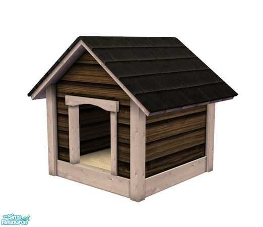 Sims 2 — Dog House - Natural Dark Recolor by Murano — Natural dark dog house for your dogs and puppies!