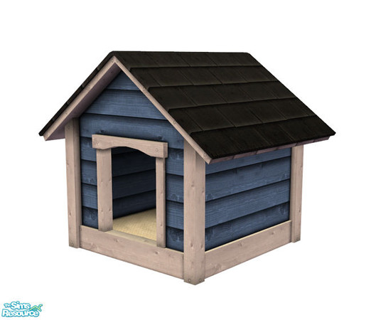 Sims 2 — Dog House - Blue Recolor by Murano — Blue dog house for your dogs and puppies!