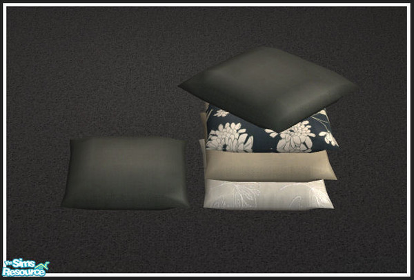 Sims 2 — Cosy sleeping black & beige - pillow 2 by mirake — 