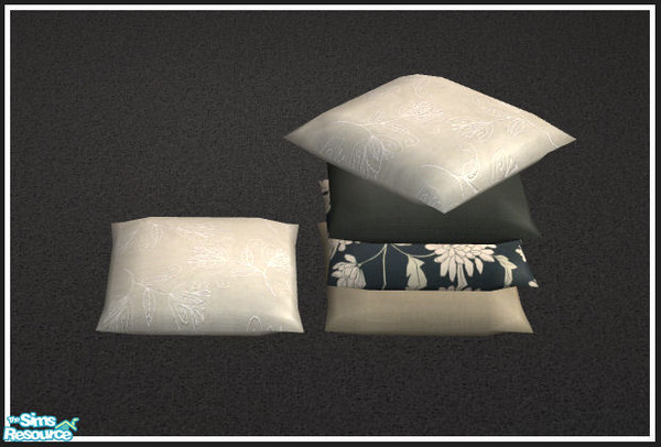 Sims 2 — Cosy sleeping black & beige - pillow 1 by mirake — 