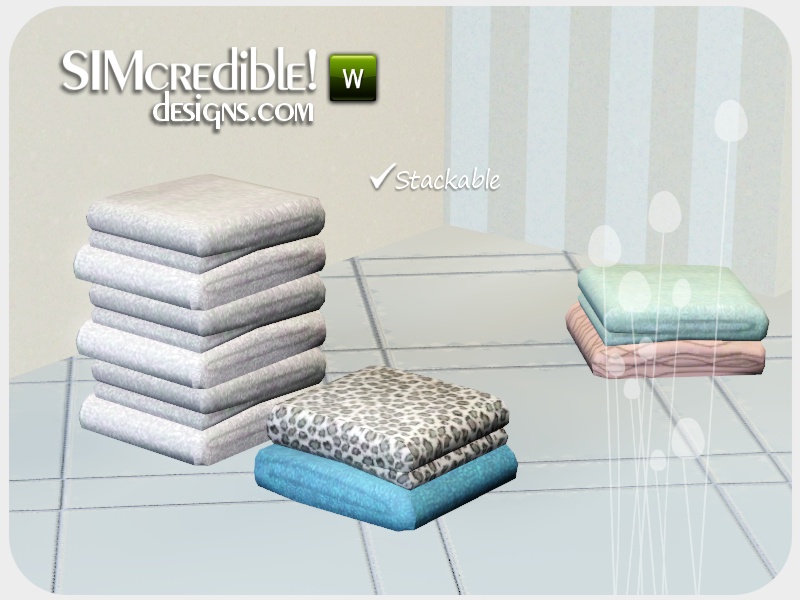 The Sims Resource Coastal Bathroom Towels Pile