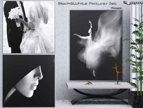 Sims 3 — Black&White Pictures Set by Paogae — Three striking pictures in black and white for an amazing touch in your