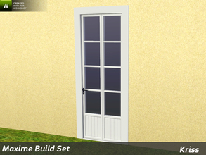 Sims 3 — Maxime Single Patio Door 1-tile by Kriss — Rustic elegance whether it's the countryside in Provence or a rustic