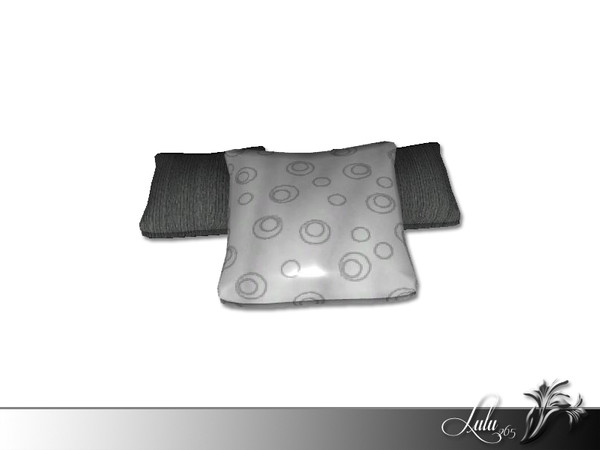 Sims 3 — Ebony Bedroom Decor Pillows by Lulu265 — Fully CAStable Part of the Ebony Bedroom Set