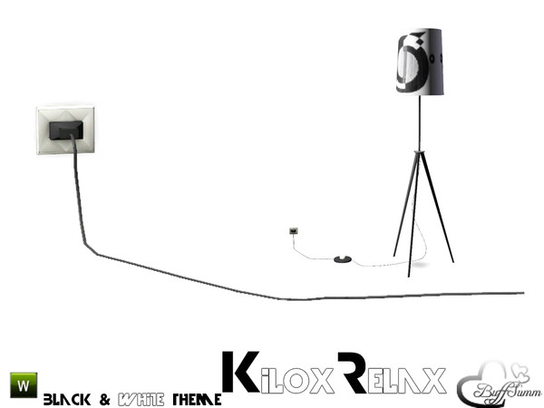 Sims 3 — Kilox Relax Plug w Cable by BuffSumm — Part of the *'Kilox Relax' Set* ***TSRAA***