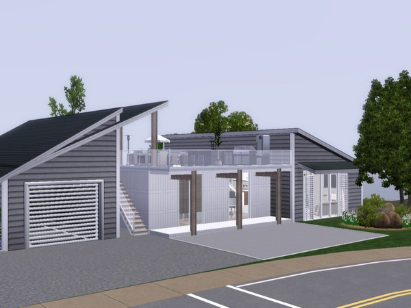 Sims 3 — Summer Breeze by Suzz86 — This house have open livingroom with a piano,fireplace and skill items. Kitchen with