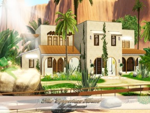 Sims 3 — The Egyptian House by Pralinesims — EP's required: World Adventures Ambitions Late Night Generations Pets