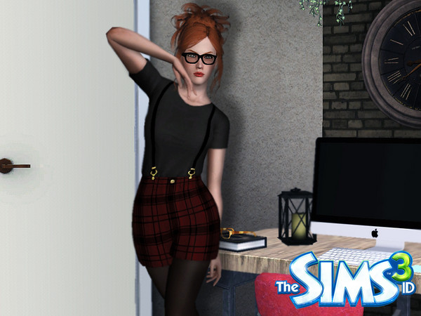 Sims 3 — Suspenders Hey Girl by David_Mtv2 — Well, I thought make a female clothe, 'cause I just make male clothes. XD