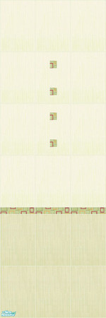 Sims 2 — Melodia Grass Wall 5 by triss — Tiles in light, pastel colours. Perfect to give your Sims' houses a nice,