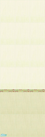 Sims 2 — Melodia Grass Wall 2 by triss — Tiles in light, pastel colours. Perfect to give your Sims' houses a nice,