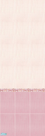 Sims 2 — Melodia Rose Wall 2 by triss — Tiles in light, pastel colours. Perfect to give your Sims' houses a nice, calming