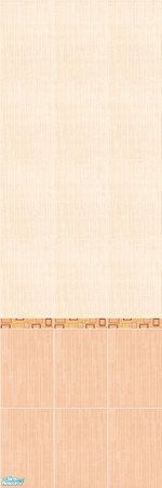 Sims 2 — Melodia Peach Wall 2 by triss — Tiles in light, pastel colours. Perfect to give your Sims' houses a nice,