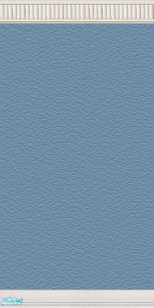 Sims 2 — NK Angelo LR Brown - Wall Straw Mldg by MoMama — A light blue wall with crown molding that looks like little