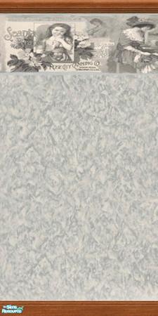 Sims 2 — Victorian Walls V - Victorian Silver by drewsoltesz — Another set of classic Victorian print wallpaper..ideal