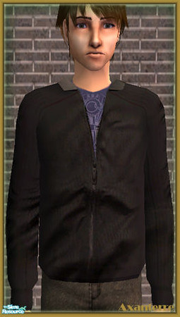 Sims 2 — Jackets - 4 different - Gray by Axanterre — Gray jacket.