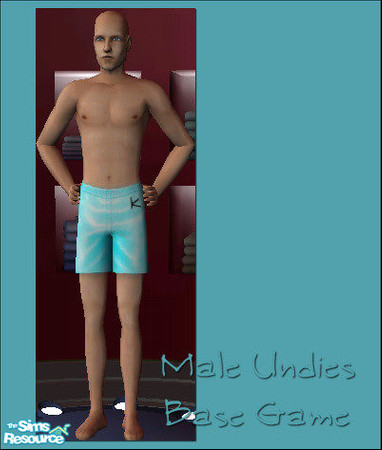 Sims 2 — Turkooise Male Undies by Kiko - 01 by Kikowiko — Part of a set. This is the plain version. I have it too with a