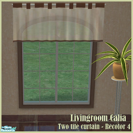 Sims 2 — S2S LivingRoom Calia - Curtain 2tile recolor No.4 by sims2sisters — 