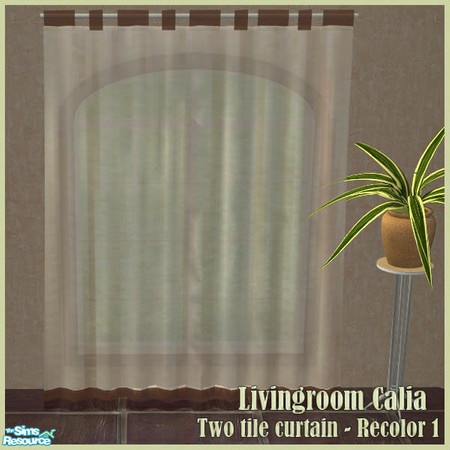 Sims 2 — S2S LivingRoom Calia - Curtain 2tile recolor No.1 by sims2sisters — 
