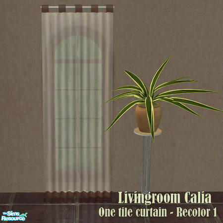 Sims 2 — S2S LivingRoom Calia - Curtain 1tile recolor No.1 by sims2sisters — 