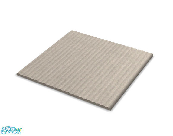Sims 2 — Solar Bathroom - Bath mat by Murano — A grey bath mat with grooves.