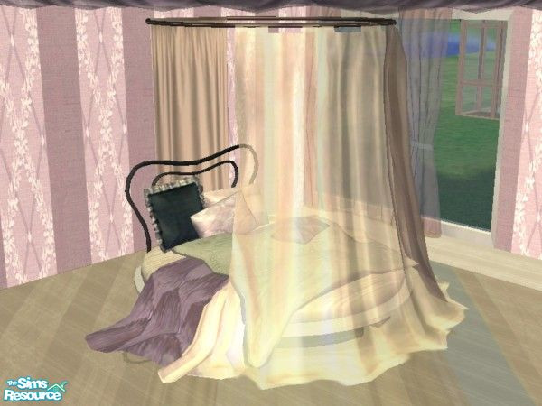Sims 2 — Lavender Luxury - Bed by EarthGoddess54 — Part of the Lavender Luxury bedroom made on request for supermom.