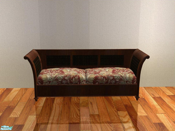 Sims 2 — Potterybarn Diningroom - recolor - Loveseat brown -  red 2 by ShinoKCR — 