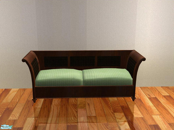 Sims 2 — Potterybarn Diningroom - recolor - Loveseat brown -  green by ShinoKCR — 