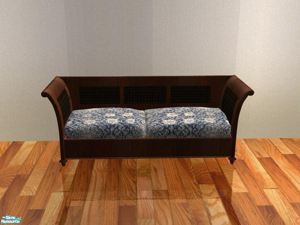 Sims 2 — Potterybarn Diningroom - recolor - Loveseat brown -  blue by ShinoKCR — 