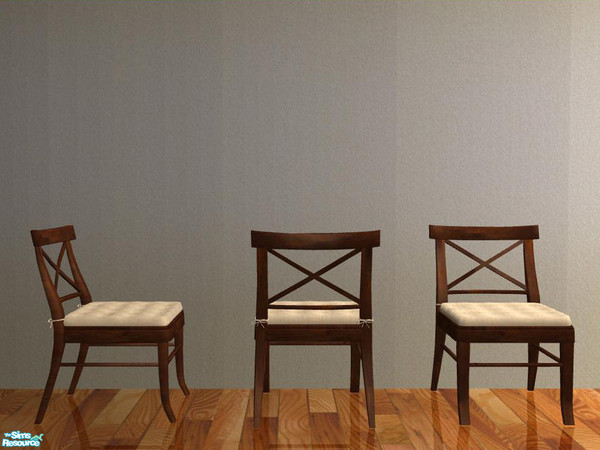 Sims 2 — Potterybarn Diningroom - recolor - brown - Chair by ShinoKCR — 