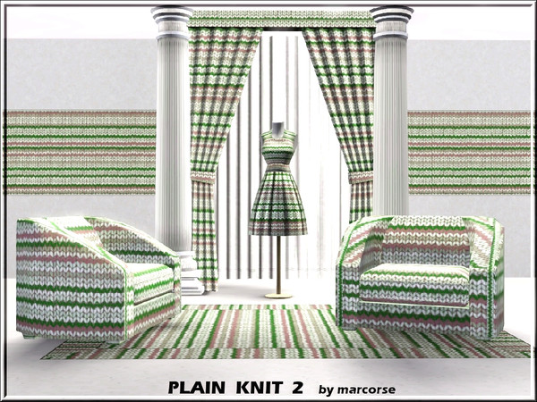 Sims 3 — Plain Knit 2_marcorse by marcorse — Fabric pattern: plain knit fabric in a narrow horizontal stripe.