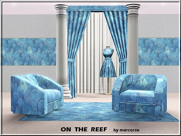 Sims 3 — On the Reef_marcorse by marcorse — Abstract pattern: a small fish and environs on the reef