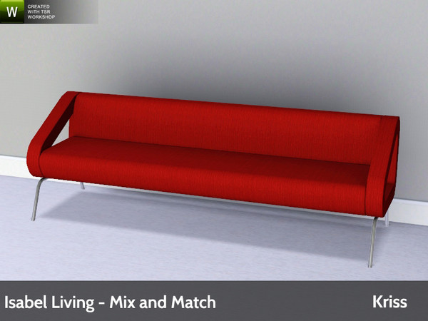Sims 3 — Isabel Living Sofa by Kriss — Modern and comfortable living. Made by Kriss@TSR. TSRAA