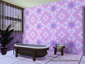 Sims 3 — MB-SolidColorsA by matomibotaki — Geometric pattern with 4 recolorable palettes, to find under - geometric -