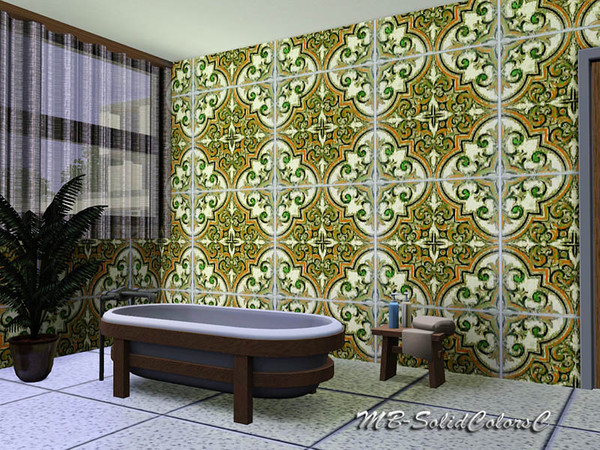 Sims 3 — MB-SolidColorsC by matomibotaki — Geometric pattern with 4 recolorable palettes, to find under - geometric -