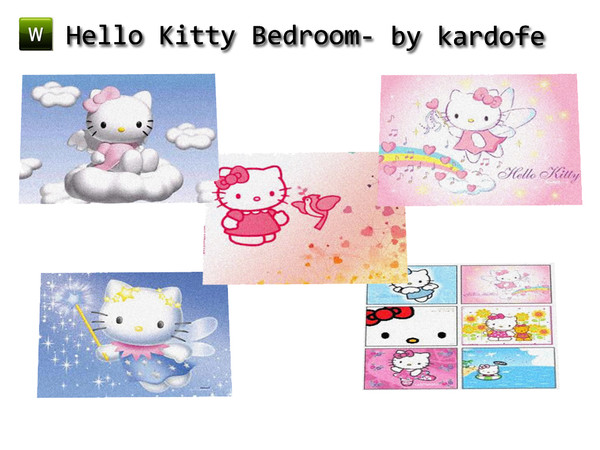 Sims 3 — kar_HelloKitty_rug by kardofe — Rug by kardofe
